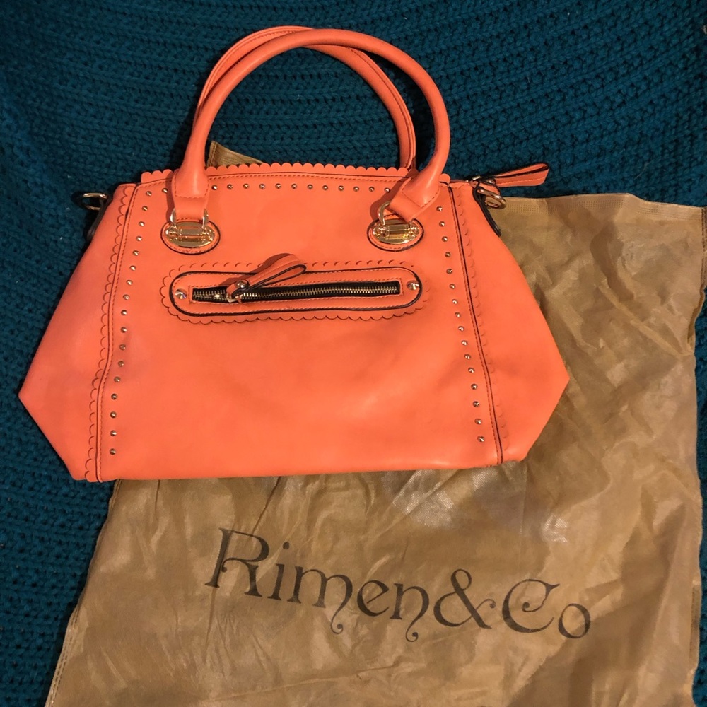 New without tags Rimen & Co peach purse